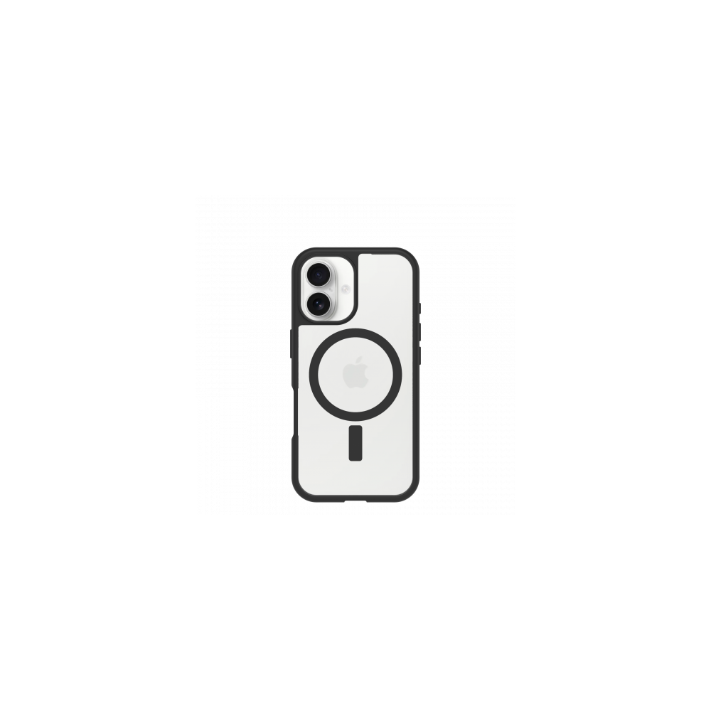 OtterBox React MagSafe Apple iPhone 16 Black Crystal - clear/black
