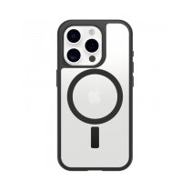 OtterBox React MagSafe Apple iPhone 16 Pro Black Crystal - clear/black