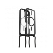OtterBox React Necklace MagSafe Apple iPhone 16 Black Crystal - clear/black