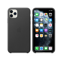 iPhone 11 Pro Max Leather Case - Black