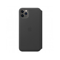 iPhone 11 Pro Max Leather Folio - Black