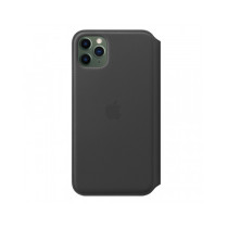 iPhone 11 Pro Max Leather Folio - Black