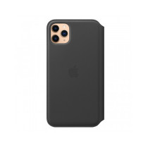 iPhone 11 Pro Max Leather Folio - Black