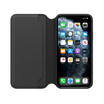 iPhone 11 Pro Max Leather Folio - Black