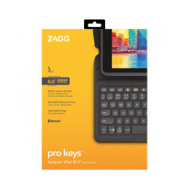 Zagg - Pro Keys tastiera e cust per iPad 10.2" - Black/Grey - Tedesco
