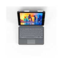 Zagg - Pro Keys tastiera con cust con Trackpad per iPad 10.2" - Tedesco
