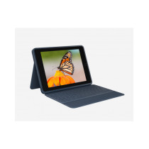 Logitech Rugged Combo 3 - Custodia con tastiera per iPad  (7ª, 8ª e 9ª gen) - Classic Blue