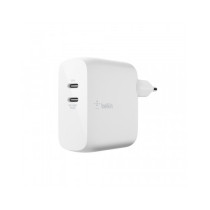 ALIMENTATORE GAN 68W CON 2 PORTE USB-C - BIANCO