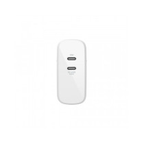 ALIMENTATORE GAN 68W CON 2 PORTE USB-C - BIANCO