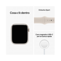 2022 - Apple Watch Series 8 GPS + Cellular 45mm Galassia Cassa in alluminio con Galassia Sport Band