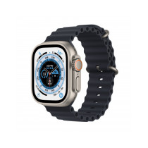 Apple Watch Ultra GPS + Cellular, 49mm Cassa in titanio con Mezzanotte Ocean Band