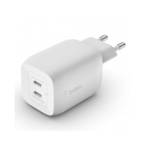 CARICABATTERIE 65W PPS DUAL USB-C GAN UNIVERSALE - BIANCO