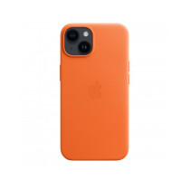 Custodia con Magsafe in Pelle per iPhone 14 - Arancione
