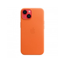 Custodia con Magsafe in Pelle per iPhone 14 - Arancione
