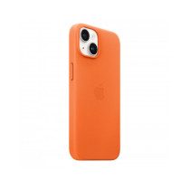Custodia con Magsafe in Pelle per iPhone 14 - Arancione