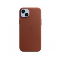 Custodia con Magsafe in Pelle per iPhone 14 Plus - Terra D'ombra