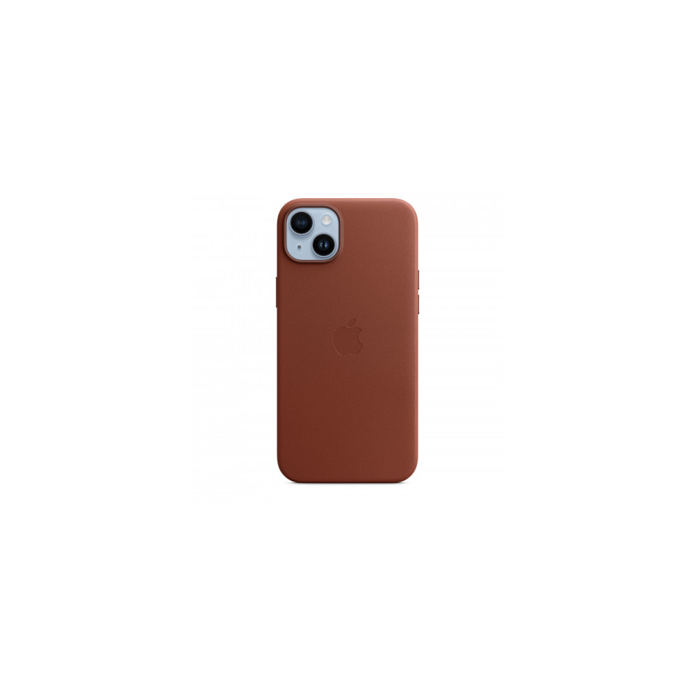 Custodia con Magsafe in Pelle per iPhone 14 Plus - Terra D'ombra